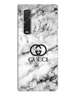 Чехол для OPPO Find X3 Pro с картинкой «Gucci — мраморный шик»