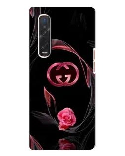 Чехол для OPPO Find X3 Pro с картинкой «Gucci — неоновая роза»