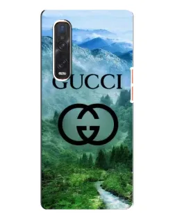 Чехол для OPPO Find X3 Pro с картинкой «Gucci — горный пейзаж»