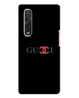Чехол для OPPO Find X3 Pro с картинкой «Gucci — красный градиент»