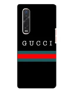 Чехол для OPPO Find X3 Pro с картинкой «Gucci — красный пояс»