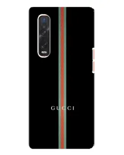 Чехол для OPPO Find X3 Pro с картинкой «Gucci — строгая линия»