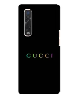 Чехол для OPPO Find X3 Pro с картинкой «Gucci — неоновый минимализм»