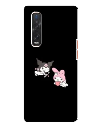 Чехол для OPPO Find X3 Pro с картинкой «My Melody и Kuromi»