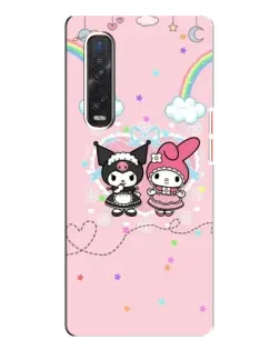 Чохол для OPPO Find X3 Pro з картинкою «My Melody та Kuromi» Чохол для OPPO Find X3 Pro з картинкою «My Melody та Kuromi»