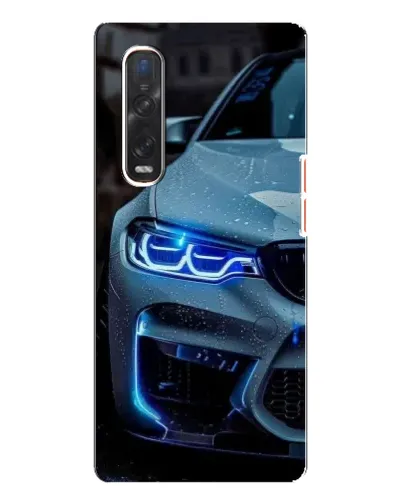 Чехол для OPPO Find X3 Pro с картинкой «Взгляд BMW с синими фарами» Чехол для OPPO Find X3 Pro с картинкой «Взгляд BMW с синими фарами»