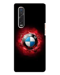Чехол для OPPO Find X3 Pro с картинкой «Логотип BMW — вспышка»