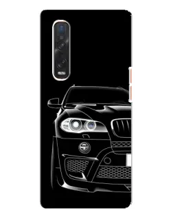 Чехол для OPPO Find X3 Pro с картинкой «Темный силуэт BMW»