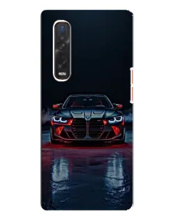 Чехол для OPPO Find X3 Pro с картинкой «BMW на мокрой дороге»