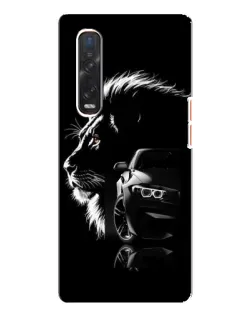 Чехол для OPPO Find X3 Pro с картинкой «BMW и лев»