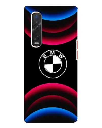 Чехол для OPPO Find X3 Pro с картинкой «Логотип BMW и неоновые дуги» Чехол для OPPO Find X3 Pro с картинкой «Логотип BMW и неоновые дуги»