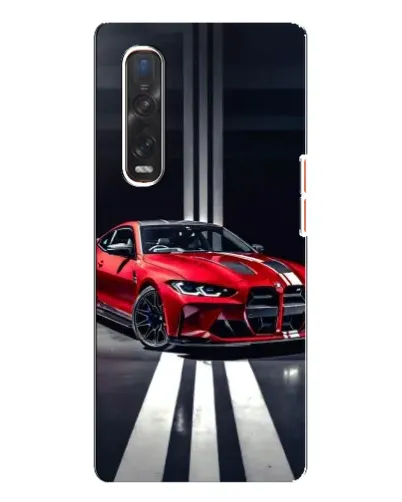 Чехол для OPPO Find X3 Pro с картинкой «Красная BMW на дороге» Чехол для OPPO Find X3 Pro с картинкой «Красная BMW на дороге»