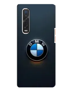 Чехол для OPPO Find X3 Pro с картинкой «Логотип BMW — минимализм»