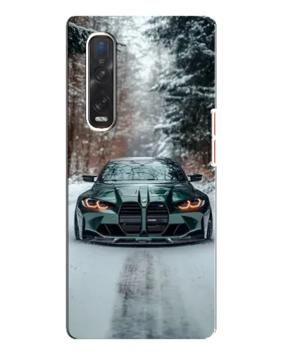 Чехол для OPPO Find X3 Pro с картинкой «BMW в зимнем лесу» Чехол для OPPO Find X3 Pro с картинкой «BMW в зимнем лесу»