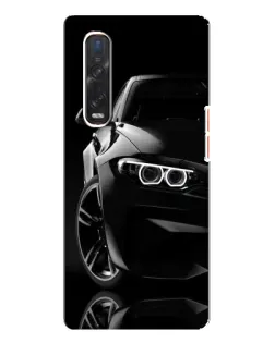 Чохол для OPPO Find X3 Pro з картинкою «Чорна BMW — профіль»
