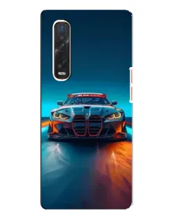 Чохол для OPPO Find X3 Pro з картинкою «BMW — вогні неону»