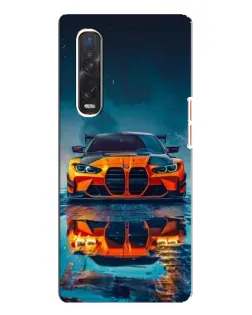 Чохол для OPPO Find X3 Pro з картинкою «BMW — золота емблема»