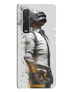 Чехол для OPPO Find X3 Pro с картинкой «PUBG — боец в пыли»