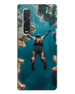 Чехол для OPPO Find X3 Pro с картинкой «PUBG — свободное падение»