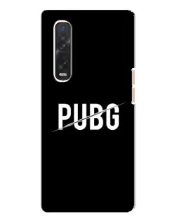 Чехол для OPPO Find X3 Pro с картинкой «PUBG — белый логотип»
