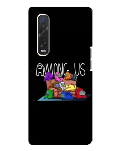 Чехол для OPPO Find X3 Pro с картинкой «Логотип Among Us»