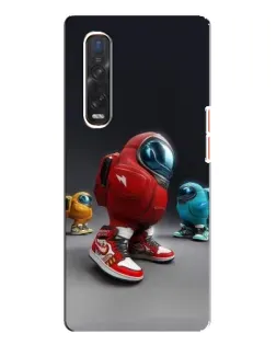 Чехол для OPPO Find X3 Pro с картинкой «Among Us — 3D стиль»