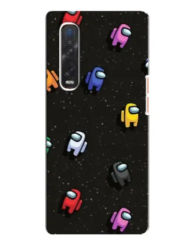 Чехол для OPPO Find X3 Pro с картинкой «Космический паттерн Among Us»