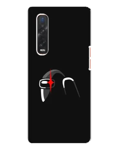 Чехол для OPPO Find X3 Pro с картинкой «Among Us шлем»