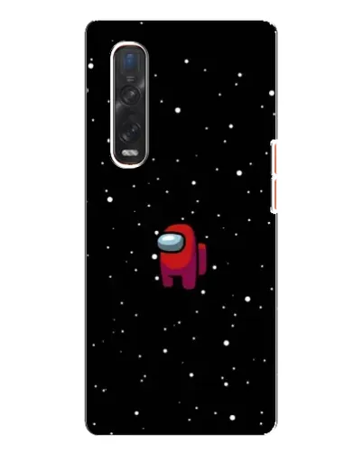 Чехол для OPPO Find X3 Pro с картинкой «Красный Among Us»