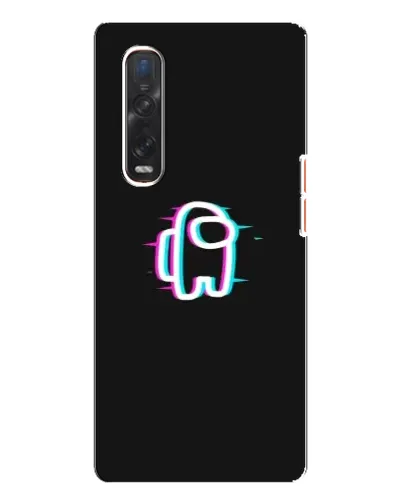 Чехол для OPPO Find X3 Pro с картинкой «Among Us неон»