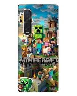 Чехол для OPPO Find X3 Pro с картинкой «Замок Minecraft»