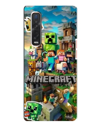 Чехол для OPPO Find X3 Pro с картинкой «Замок Minecraft»