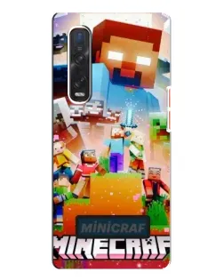 Чехол для OPPO Find X3 Pro с картинкой «Minecraft герои игры»
