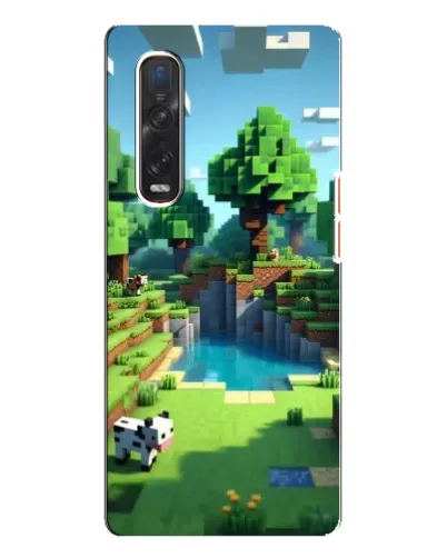 Чехол для OPPO Find X3 Pro с картинкой «Minecraft летний день»