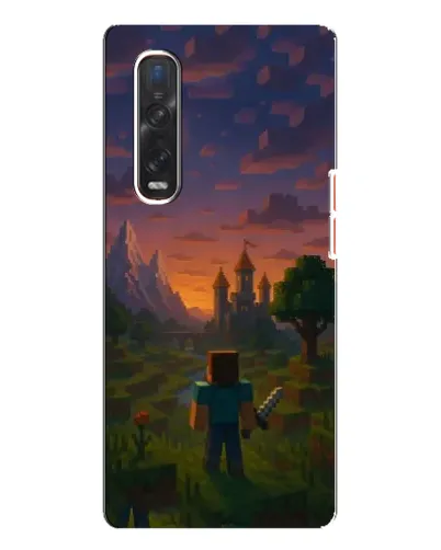Чехол для OPPO Find X3 Pro с картинкой «Стив у башни»