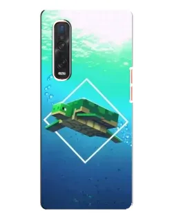 Чохол для OPPO Find X3 Pro з картинкою «Черепаха Minecraft»