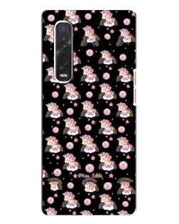 Чехол для OPPO Find X3 Pro с картинкой «Magic Unicorn паттерн»