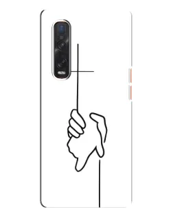 Чехол для OPPO Find X3 Pro с картинкой «Рука держит» Чехол для OPPO Find X3 Pro с картинкой «Рука держит»