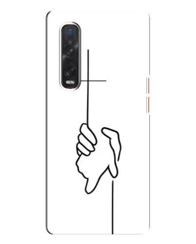 Чехол для OPPO Find X3 Pro с картинкой «Рука держит»