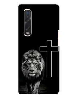 Чехол для OPPO Find X3 Pro с картинкой «Лев и Крест» Чехол для OPPO Find X3 Pro с картинкой «Лев и Крест»