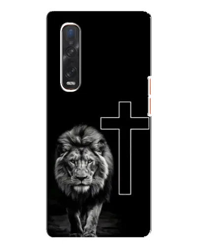 Чехол для OPPO Find X3 Pro с картинкой «Лев и Крест»
