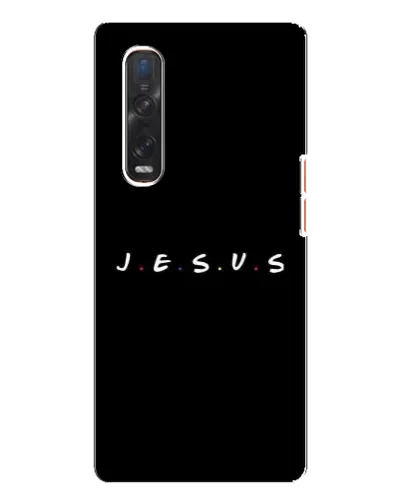 Чехол для OPPO Find X3 Pro с картинкой «Точки веры J.E.S.U.S.»