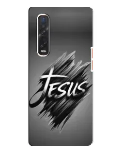 Чехол для OPPO Find X3 Pro с картинкой «Надпись Jesus Graffiti»