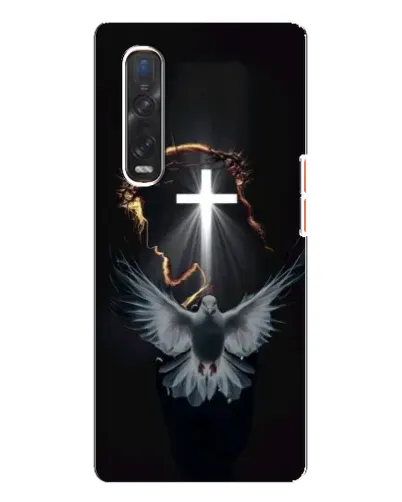 Чехол для OPPO Find X3 Pro с картинкой «Голубь и Свет»