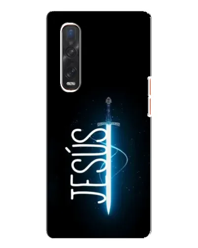 Чехол для OPPO Find X3 Pro с картинкой «Меч Духа Jesus»