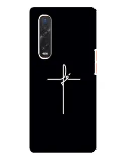 Чехол для OPPO Find X3 Pro с картинкой «Тонкий крест»
