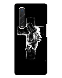 Чехол для OPPO Find X3 Pro с картинкой «Сияющий крест Jesus»