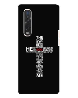 Чехол для OPPO Find X3 Pro с картинкой «Текстовый крест»
