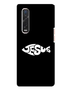 Чехол для OPPO Find X3 Pro с картинкой «Рыба Jesus»