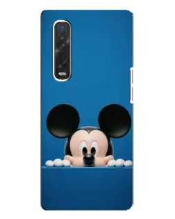 Чехол для OPPO Find X3 Pro с картинкой «Микки выглядывает»